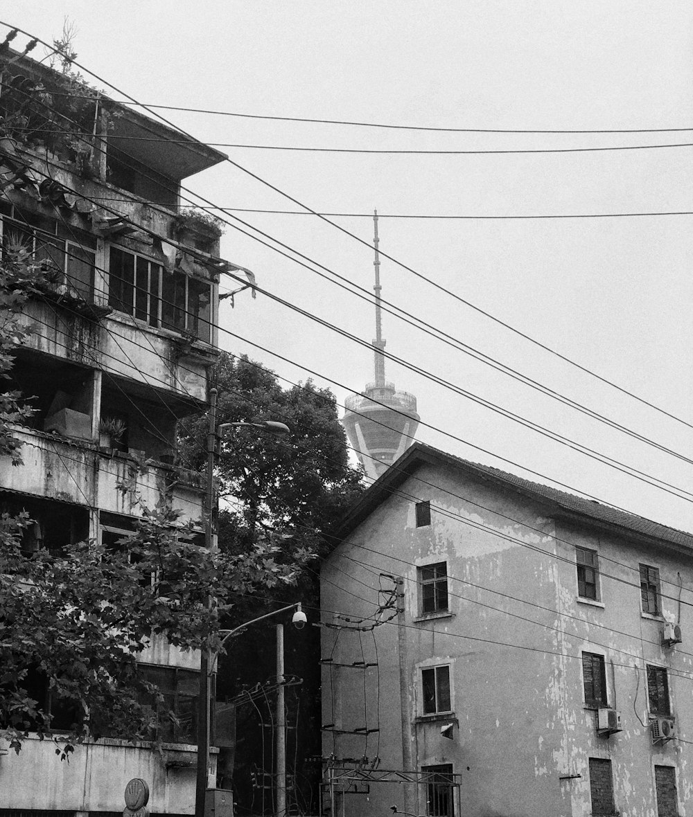 greyscale photo of concrete building during daytime