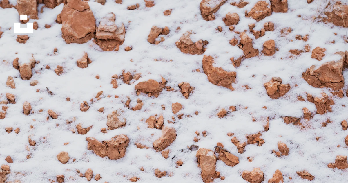 Brown Rocks Snow Snow on brown dirt photo – Free Rocks Image on Unsplash