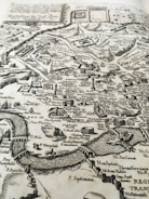 Historical map showing ancient trade routes in India.