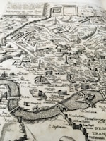 Historic map of Trentino Alto Adige region from antiquity.