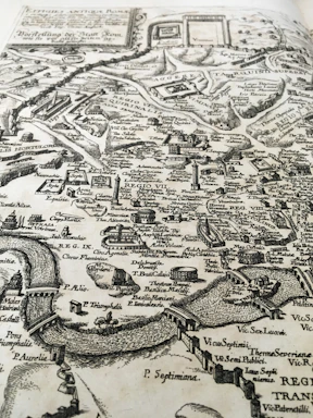 A detailed map illustration showing urban and regional zones with clear legends and color coding.