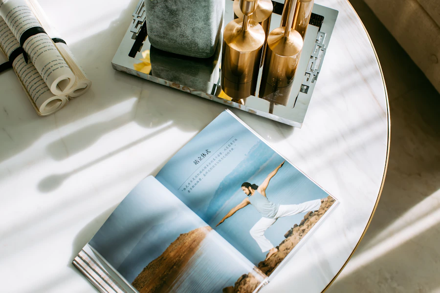 A welcome guidebook on a table
