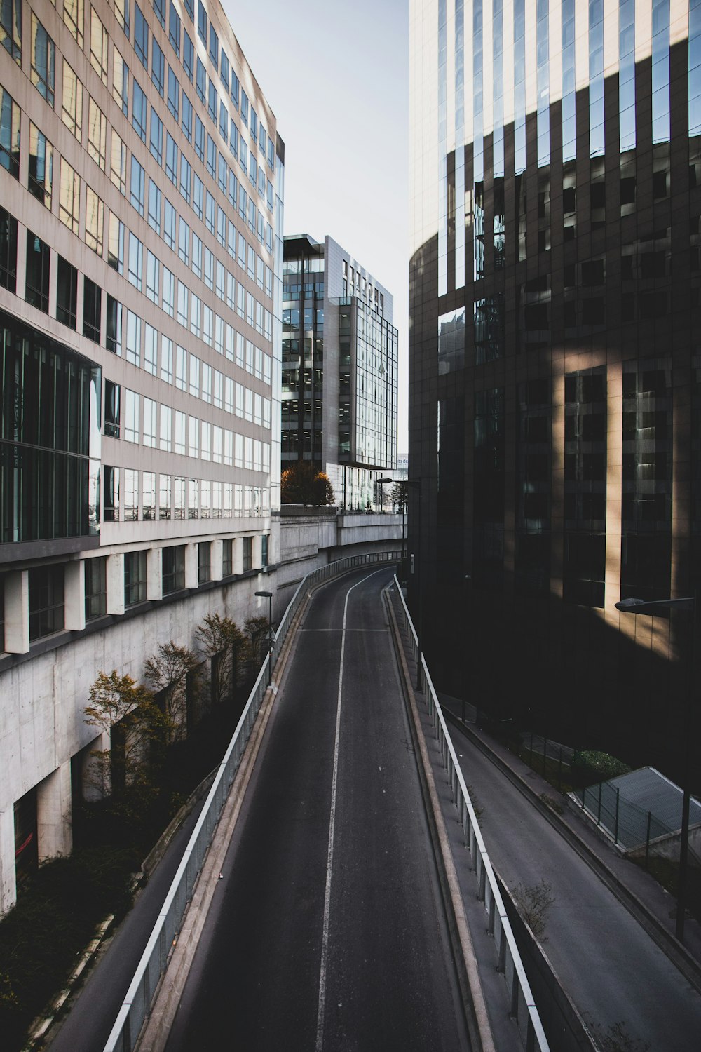 empty streets of the city during day