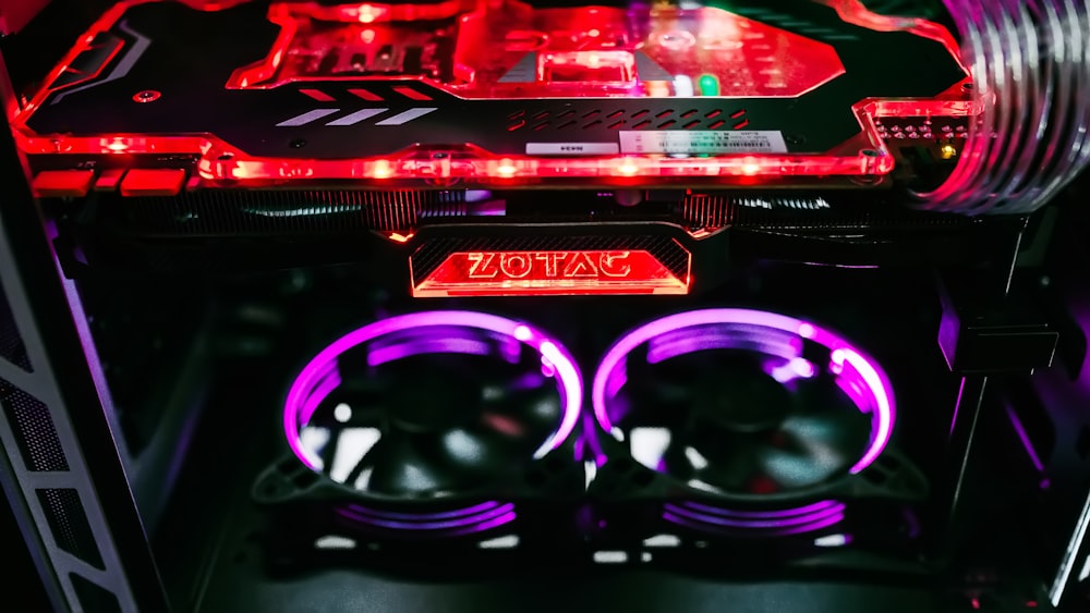black and pink dual car subwoofers