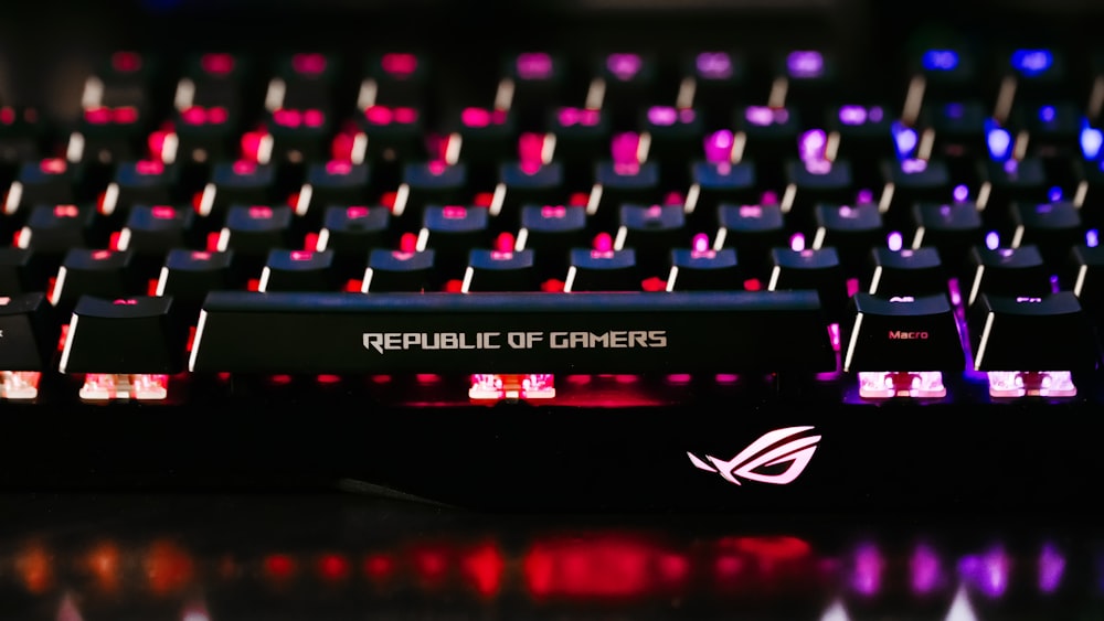 teclado gamer ROG preto