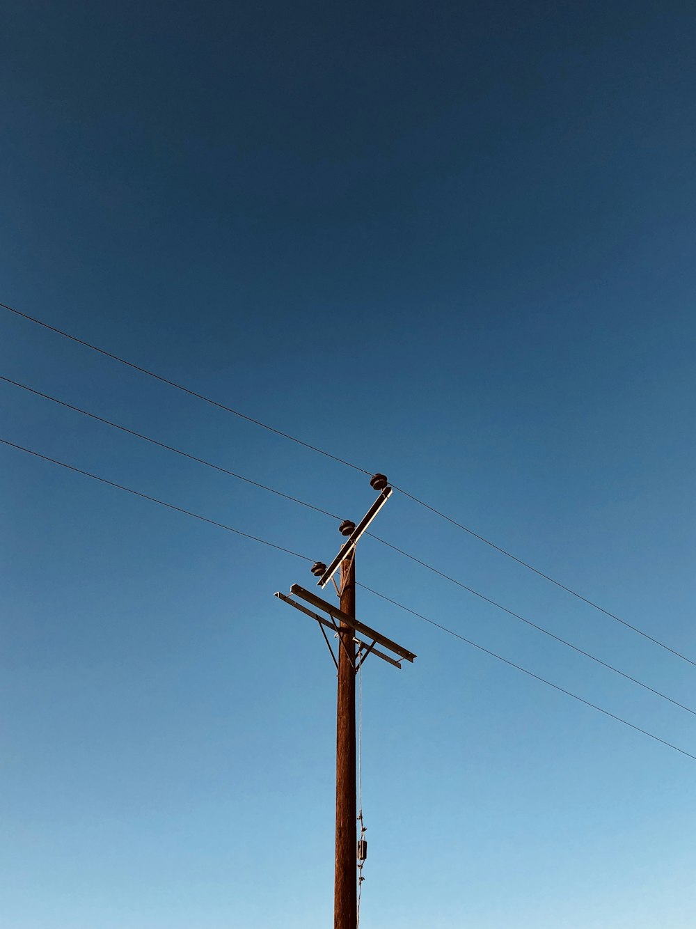 brown utility pole