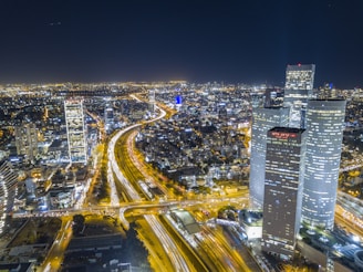 city during night