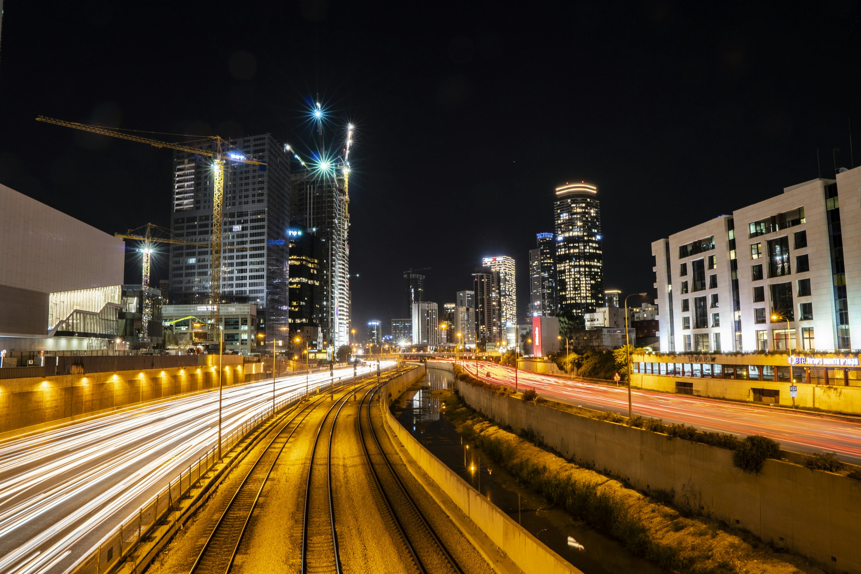 time lapse photography of road