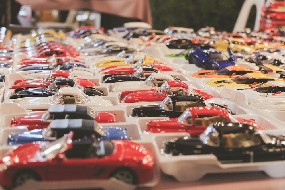 assorted miniature car models collection