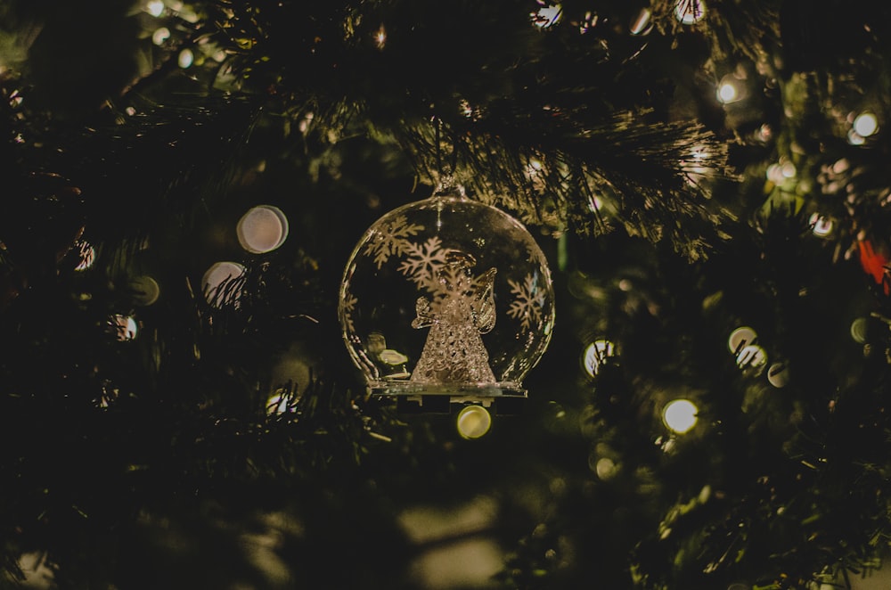 selective focus photography of Christmas bauble