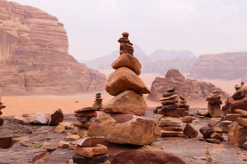 brown rock formations during daytime