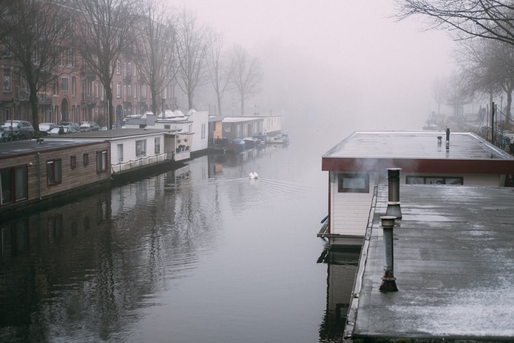 maisons pendant la journée