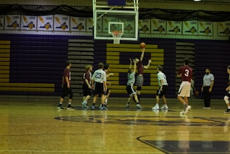 people playing basketball