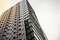 A contemporary steel building with a unique facade.