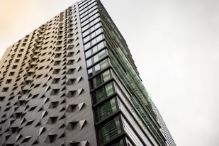 A modern building facade showcasing innovative architectural design.