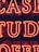 Bright red neon letters forming part of a larger sign that appears to possibly spell out 'CASE STUDY.' The background is dark, making the neon letters stand out prominently.