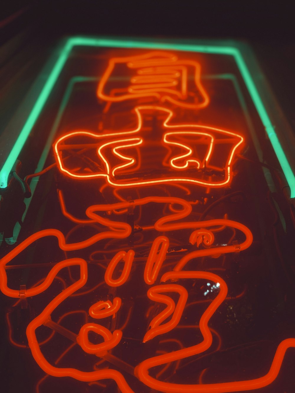 lighted neon signage