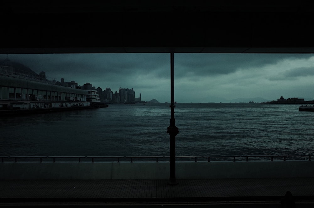 water and buildings during nighttime