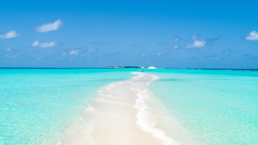 sandbar and sea water on daytime