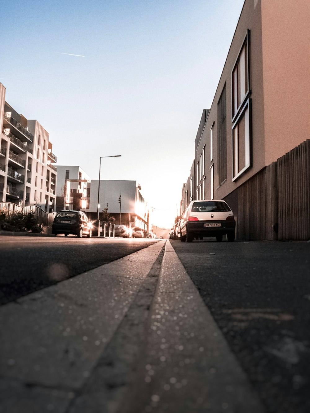 cars parked beside buildings