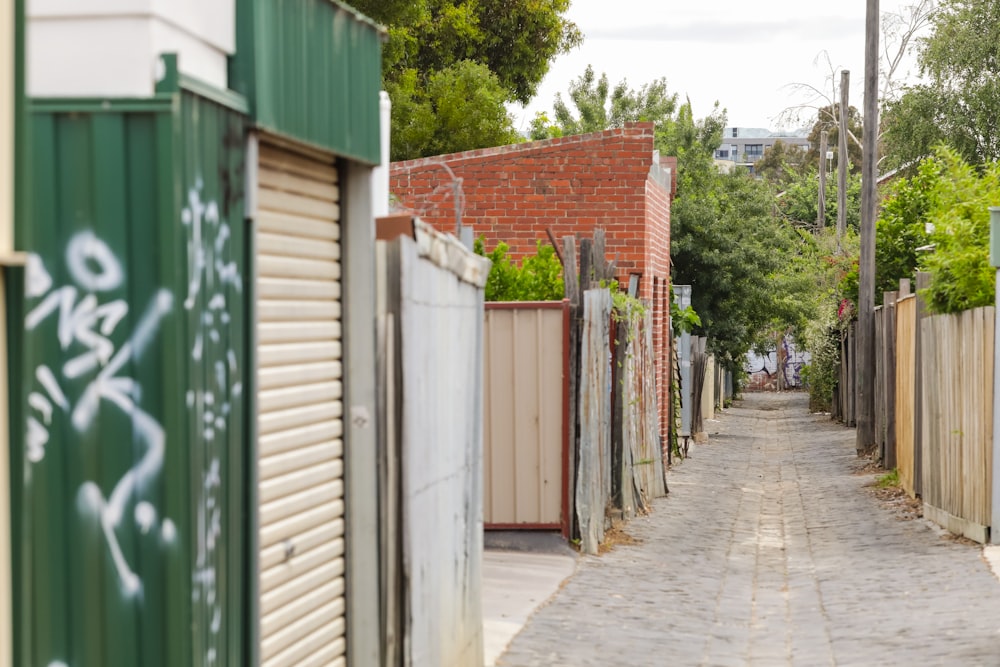 pathway between house