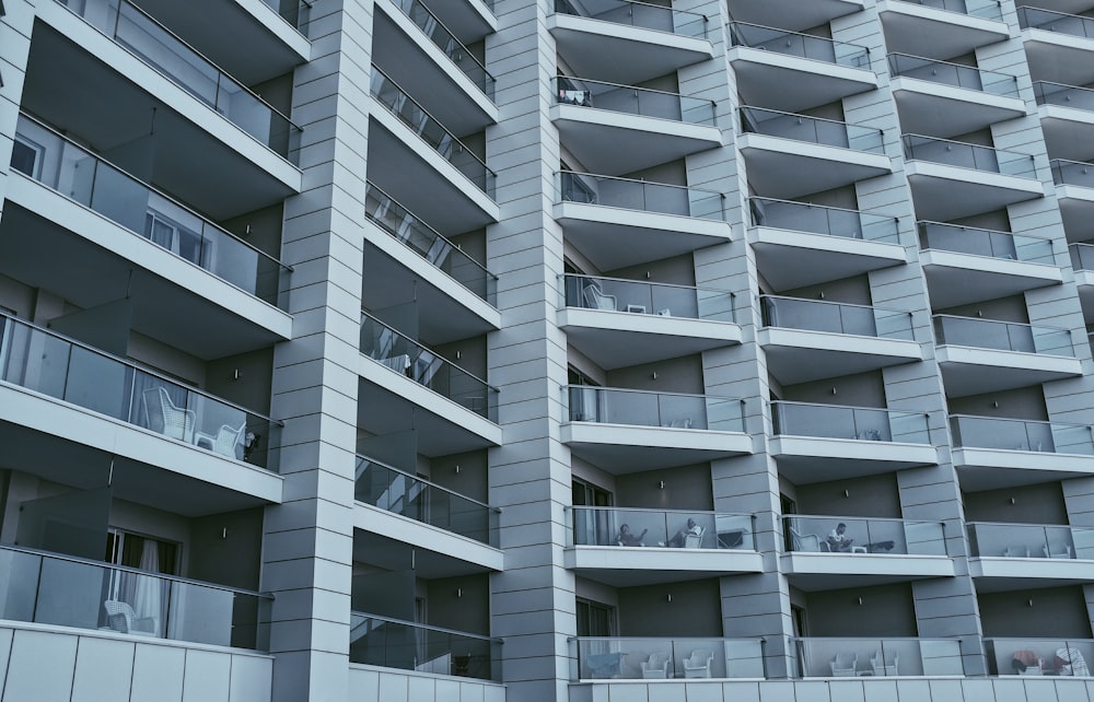 white painted building