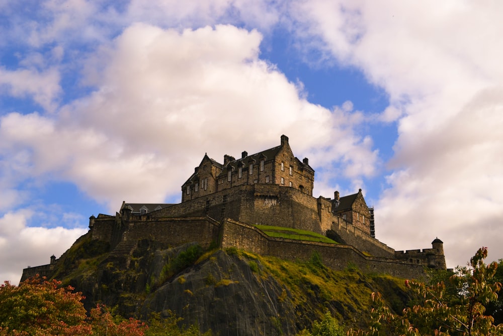 aerial photography of castle