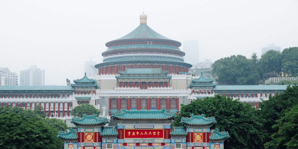 multicolored temple during daytime