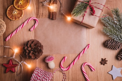 assorted Christmas ornaments