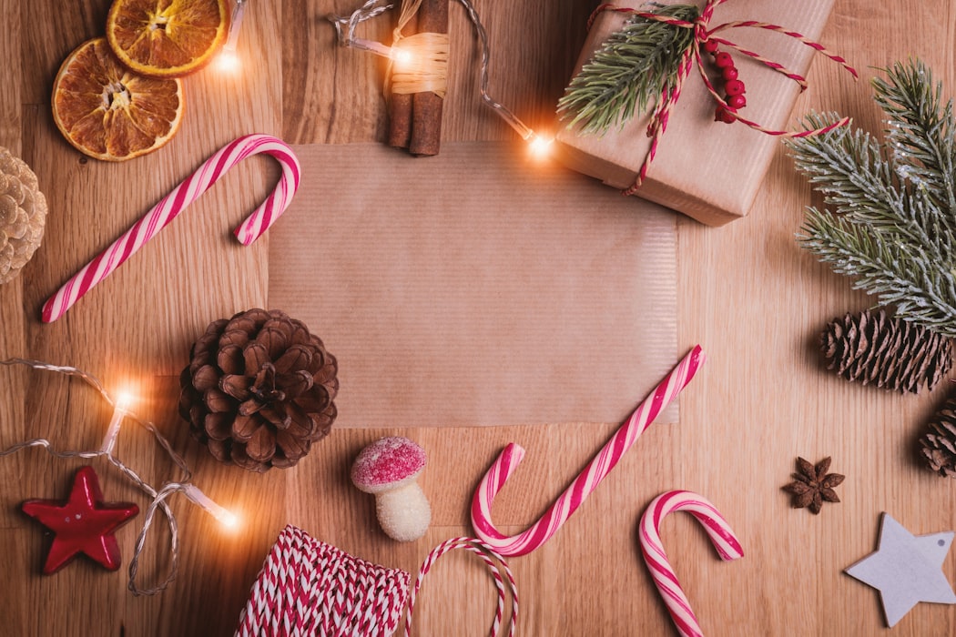 A Candy Cane Wreath