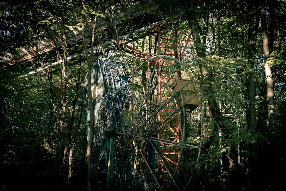 low angle photography of ferris wheel