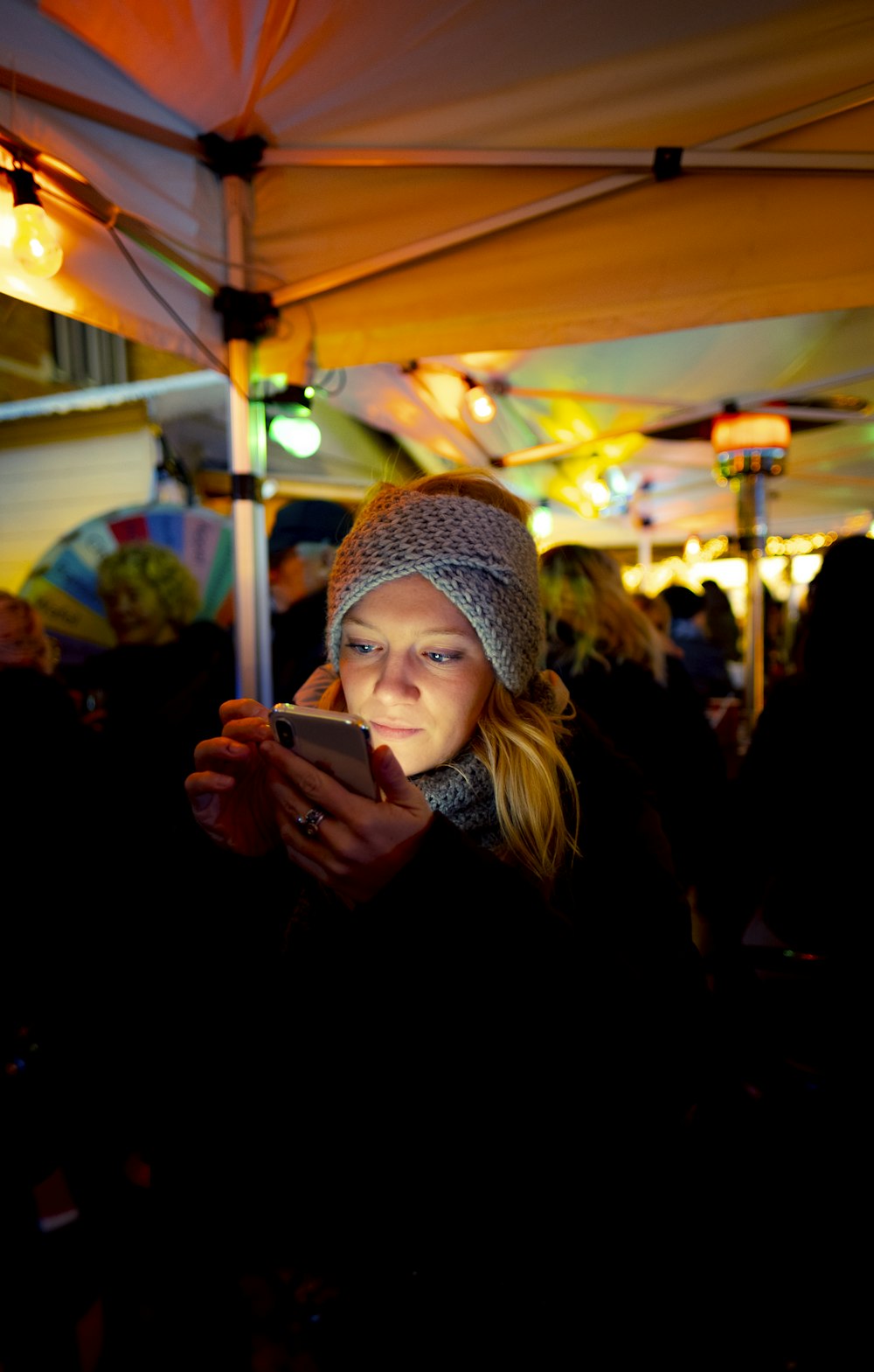 woman using smartphone