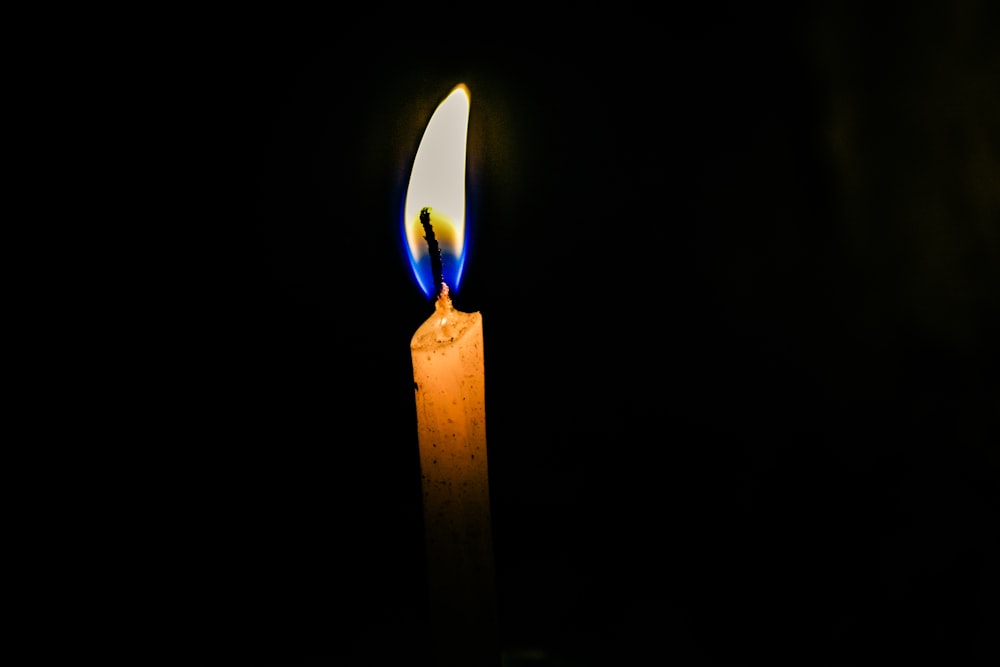 lit candle stick
