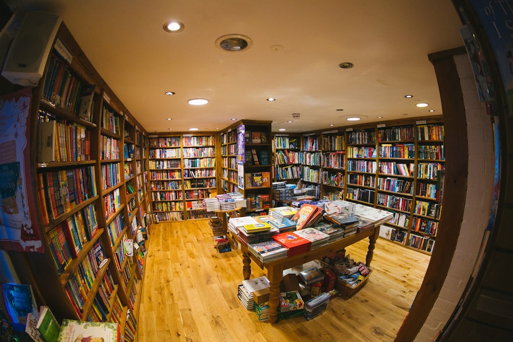 peephole view of library