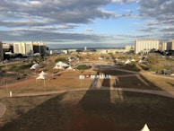 A banner displaying upcoming events and workshops in Brasília.