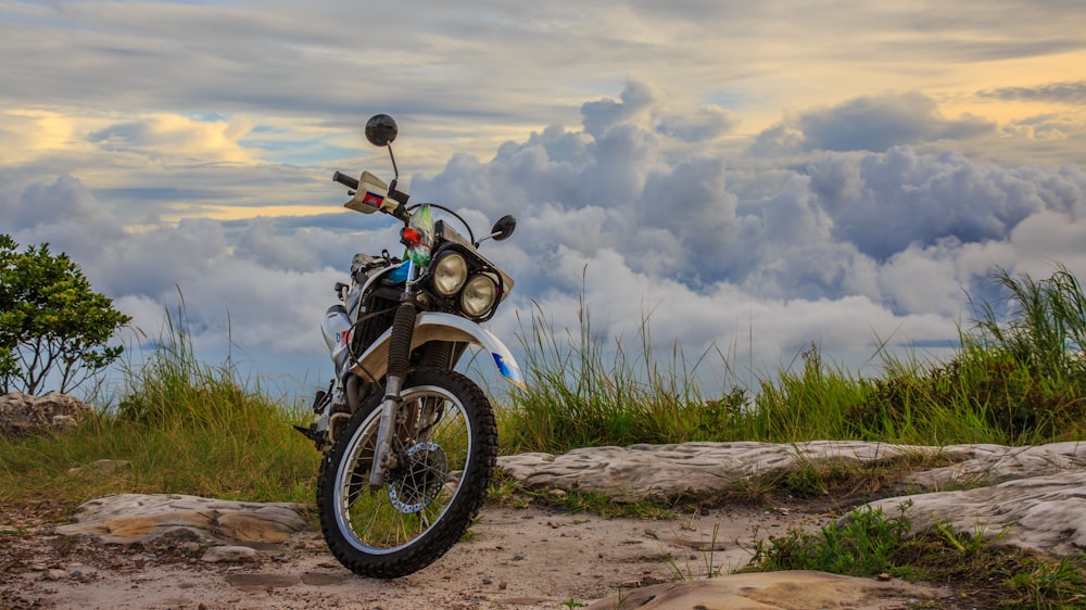 parked motorcycle