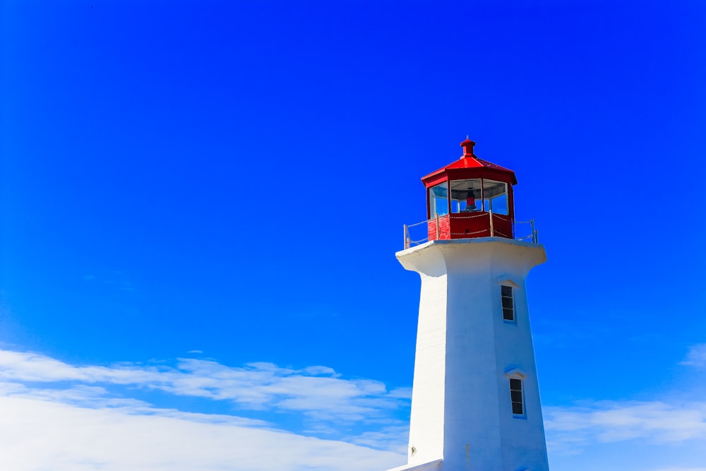 red and white lighthouse