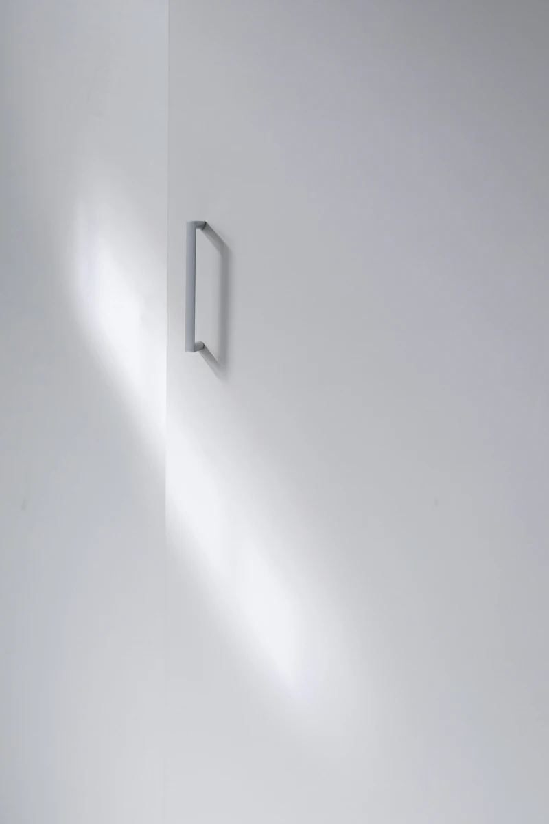 A white handle