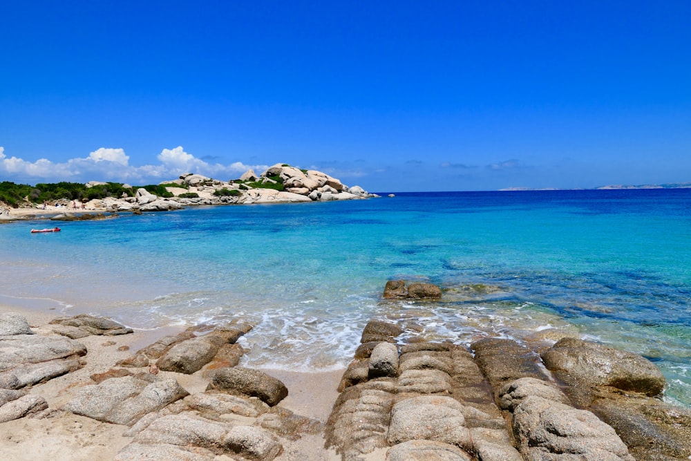 nature photography of rocky shore during daytime