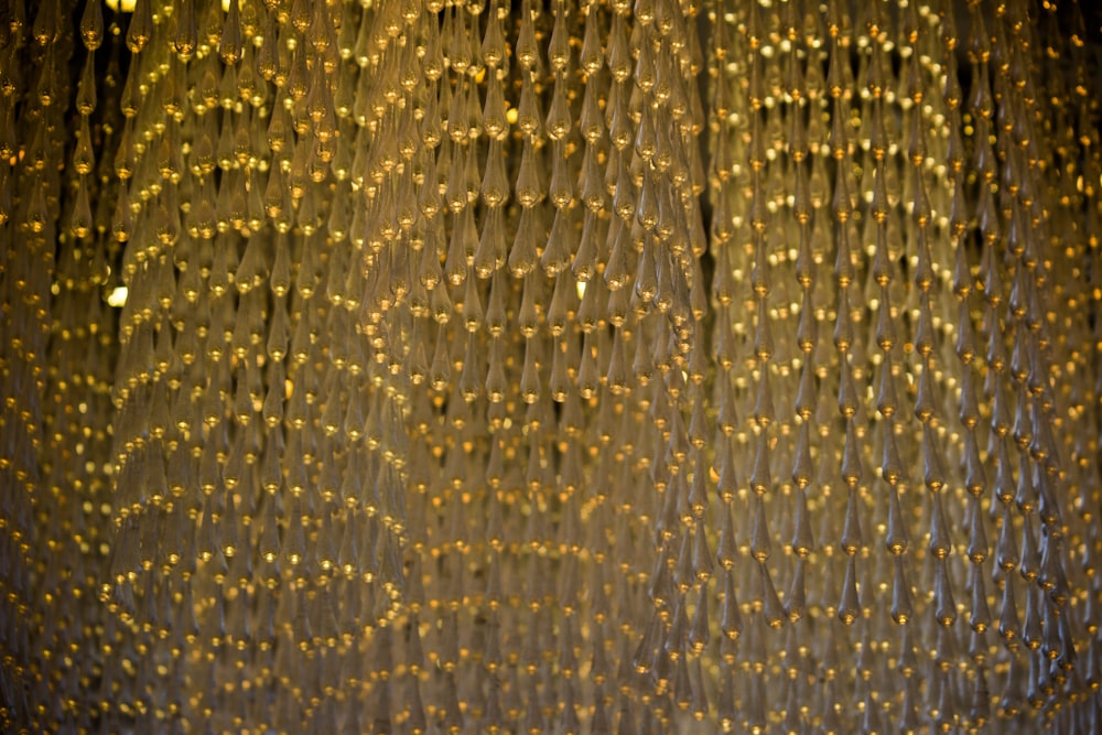 gold glass chandelier