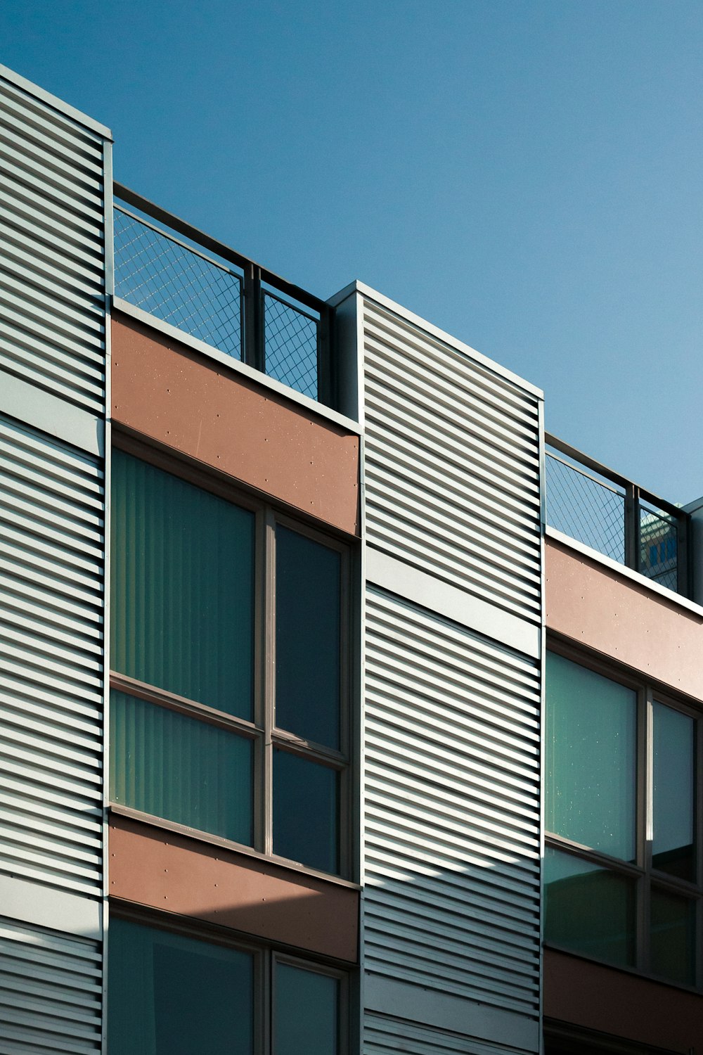 white and pink building