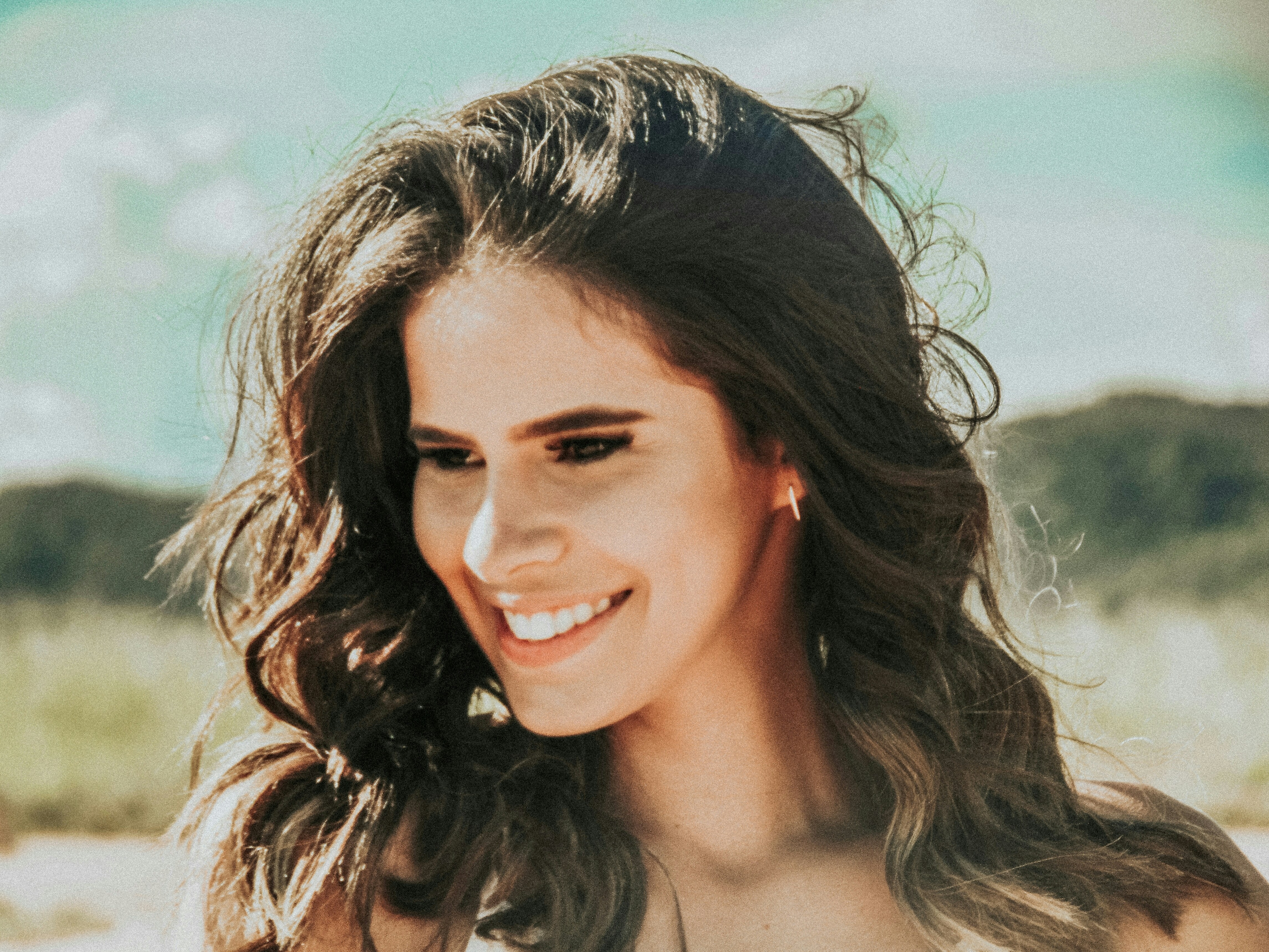 smiling woman portrait photo