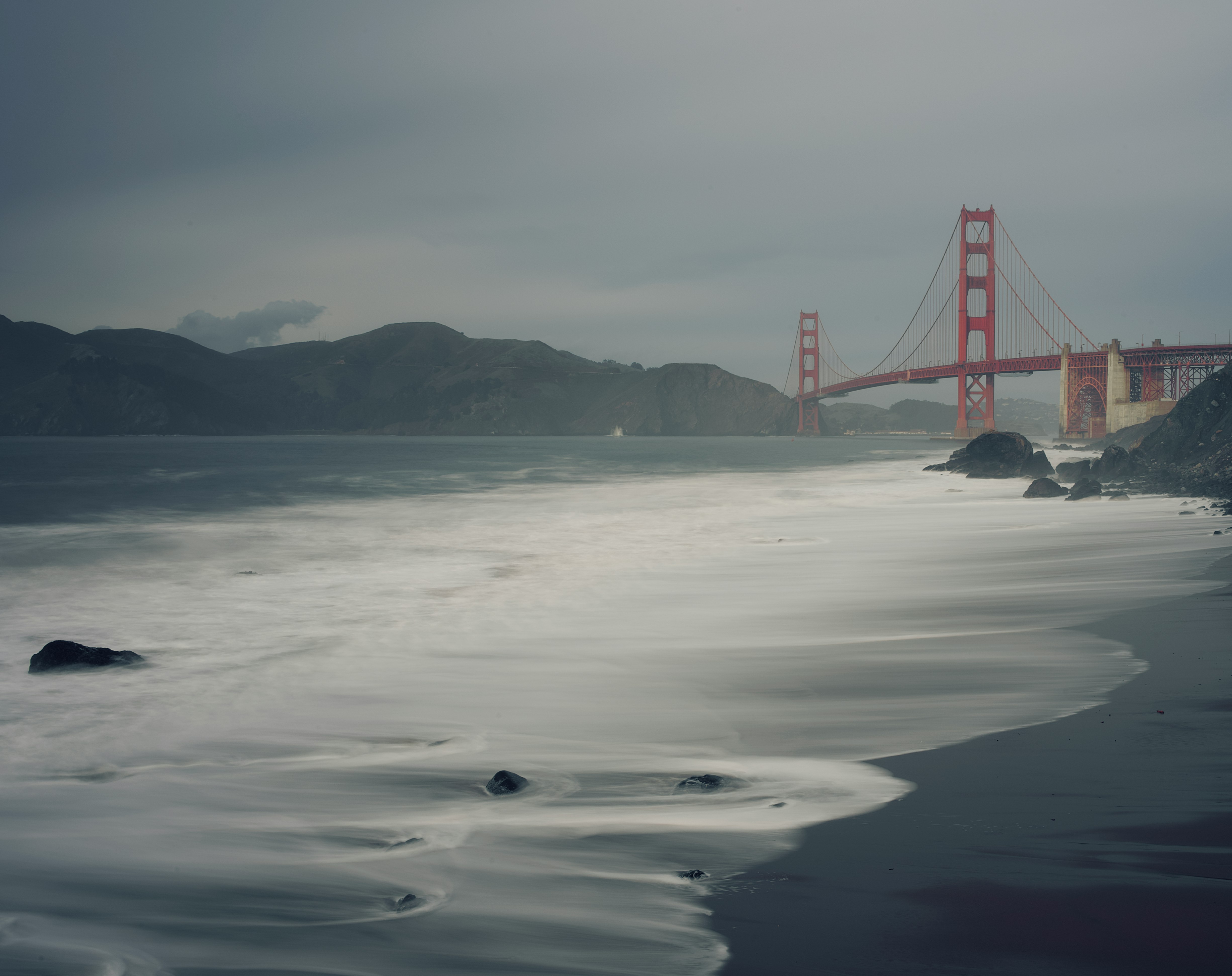 Golden Gate Bridge, San Francisco grayscale photography