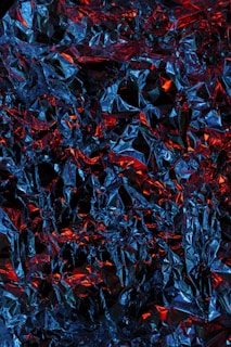 red and black abstract painting