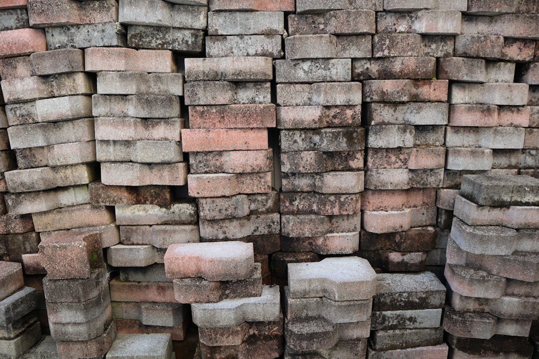 pile of grey bricks