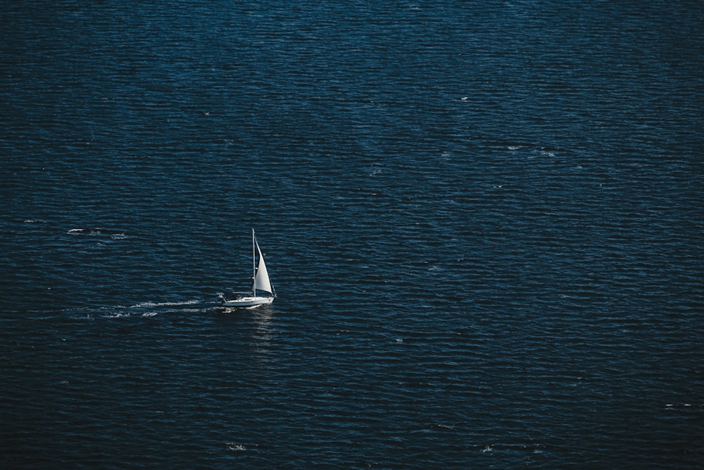 aerial view photography of boat