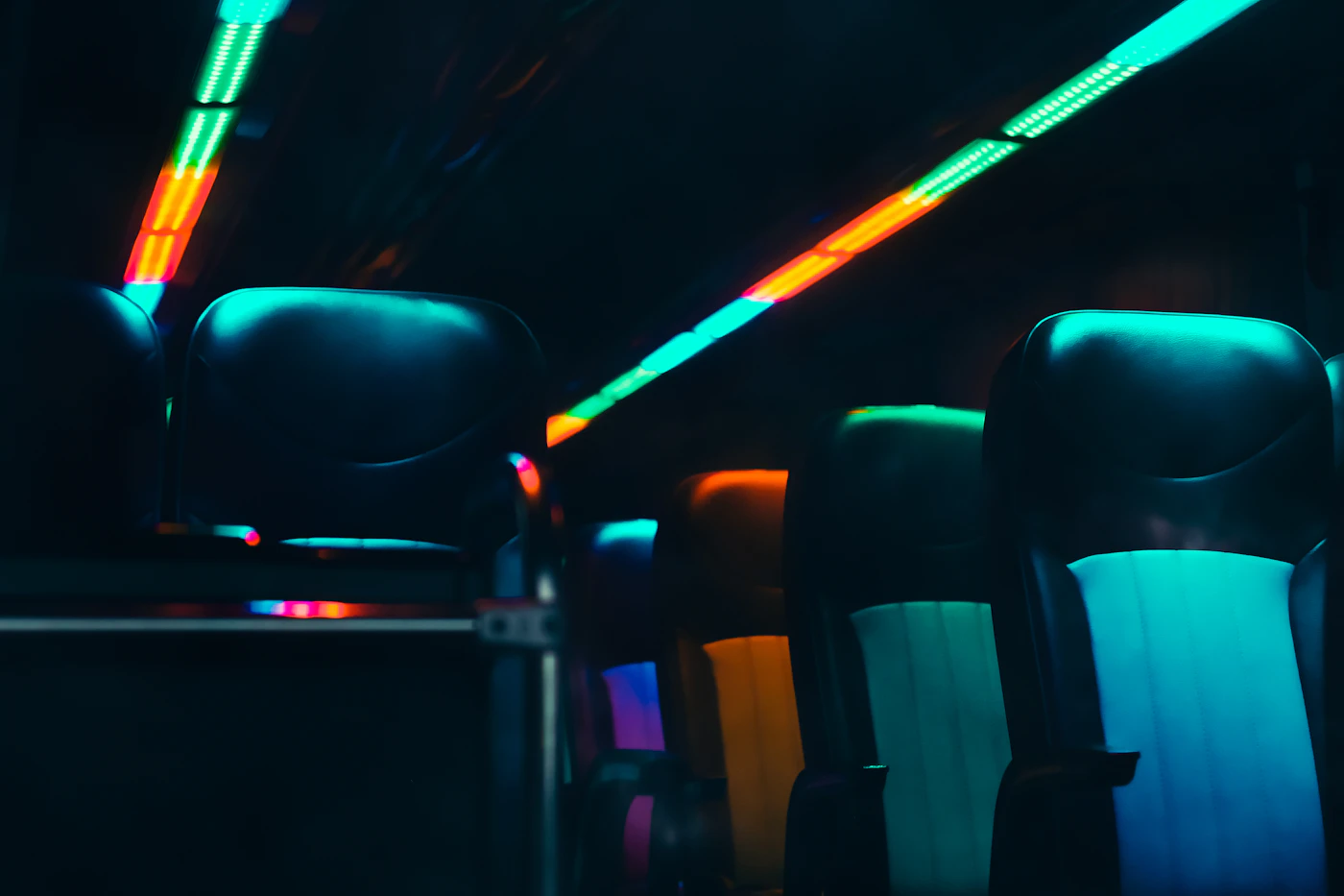 Group inside bus