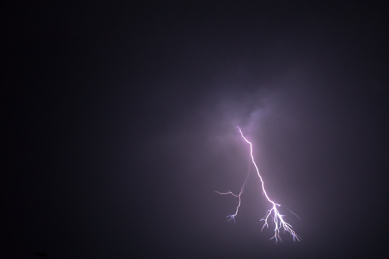 Lightning Striking a Montana Stream