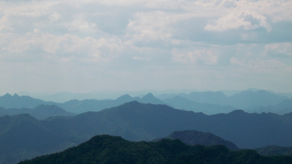 landscape photography of smoky mountain