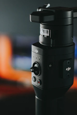 selective focus photography of black DJI controller